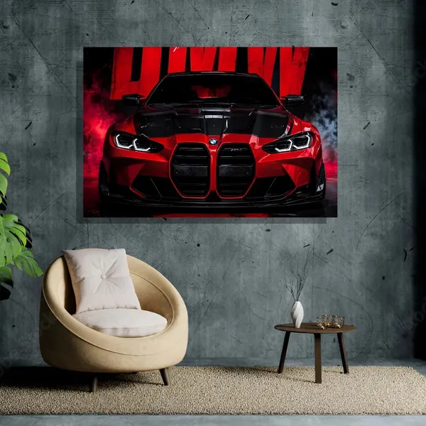 Acrylic_Modern_Car_Print_Framed_Wall_Painting