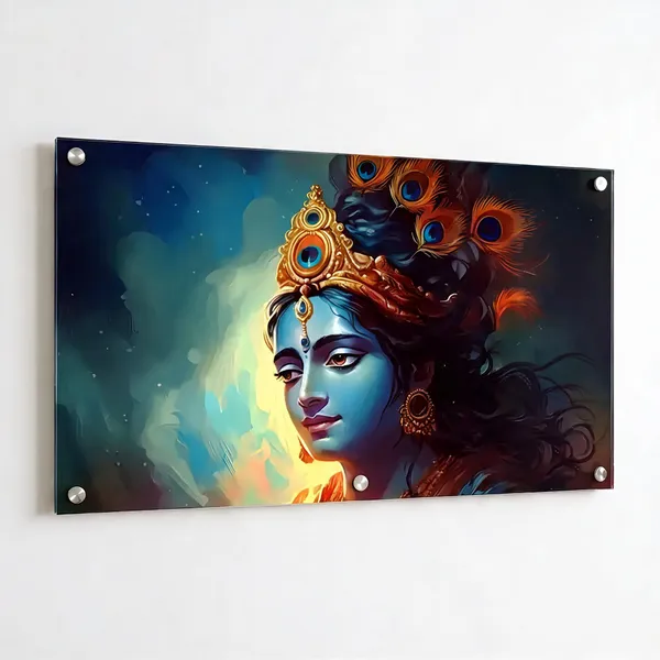 Acrylic_Devotional_Krishna_Portrait_Wall_Painting