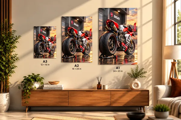 Framed_Motorcycle_Racing_Wall_Art