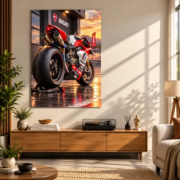 Framed_Motorcycle_Racing_Wall_Art