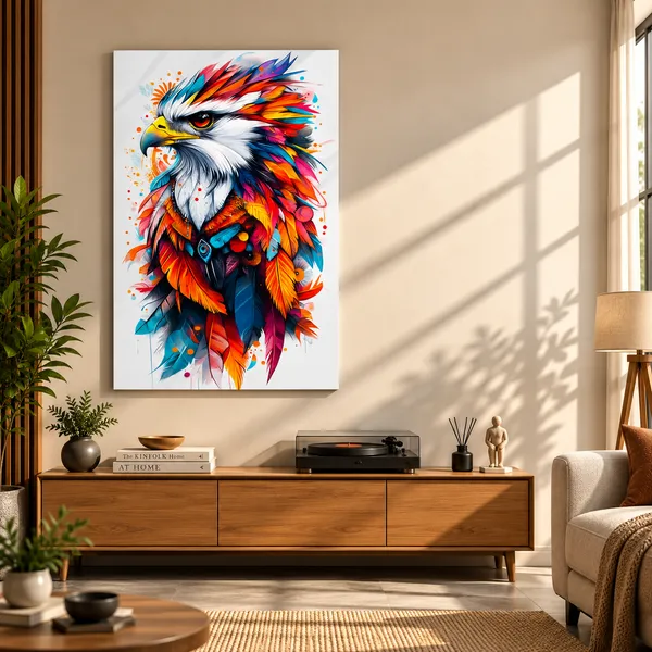 Printed_Colorful_Eagle_Wall_Art