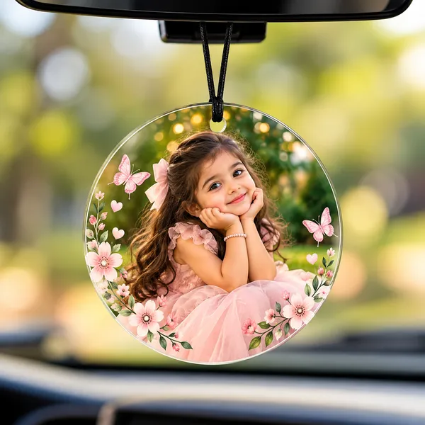 Personalised_Round_Car_Hanging_Frame