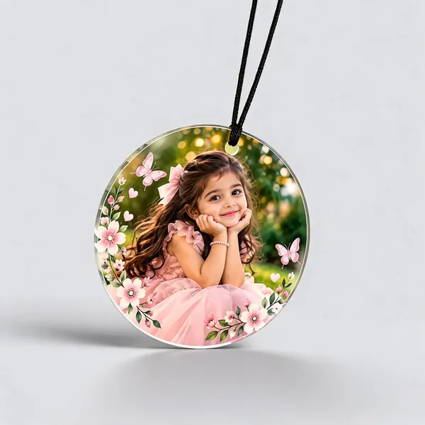 Personalised_Round_Car_Hanging_Frame