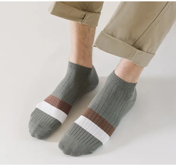 Multicolor_Cotton_Ribbed_Ankle_Socks_For_Men