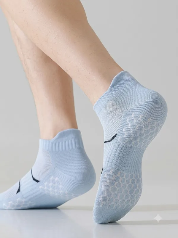 Multicolor_Cotton_Ankle_Grip_Socks_For_Men