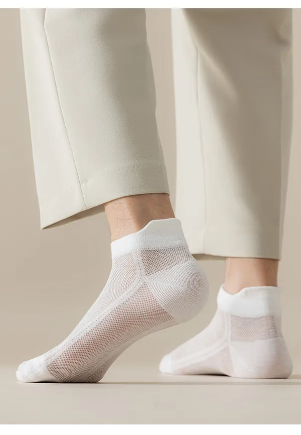 Multicolor_Cotton_Knit_Ankle_Socks_For_Men
