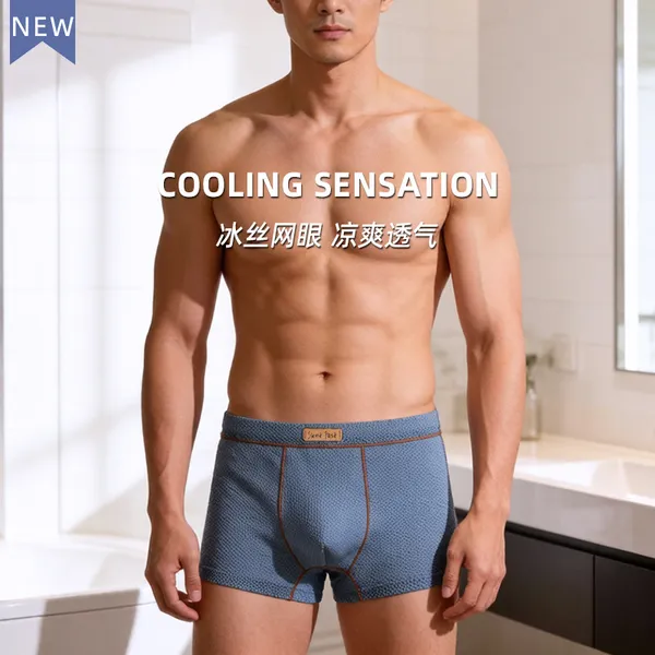 Multicolor_Cotton_Mesh_Boxer_Briefs_For_Men