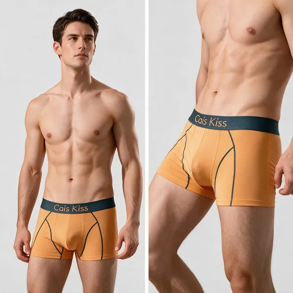 Orange_Cotton_Comfort_Fit_Boxer_Briefs_For_Men