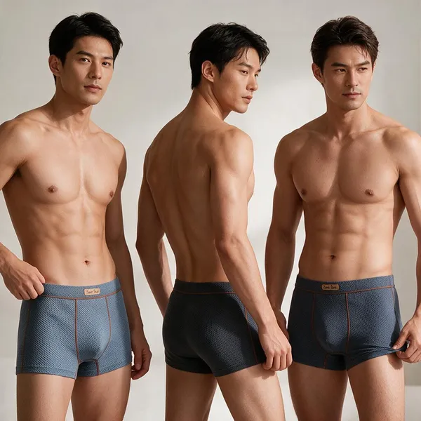 Multicolor_Cotton_Mesh_Boxer_Briefs_For_Men