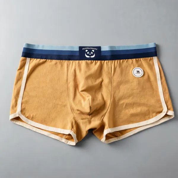 Orange_Cotton_Boxer_Briefs_For_Men