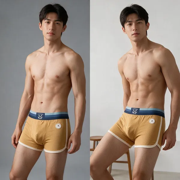 Orange_Cotton_Boxer_Briefs_For_Men