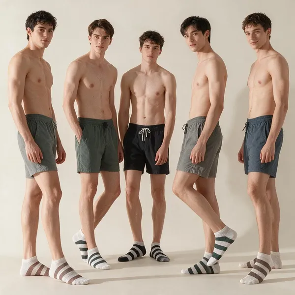 Multicolor_Cotton_Striped_Ankle_Socks_For_Men