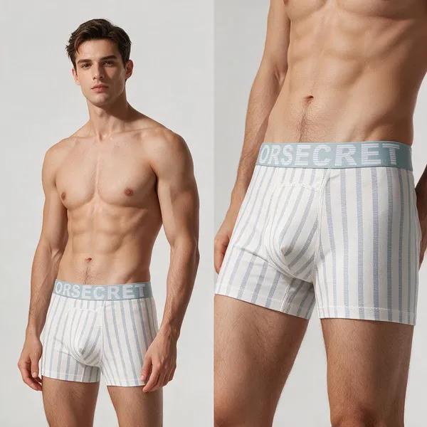 White_Cotton_Striped_Boxer_Briefs_For_Men