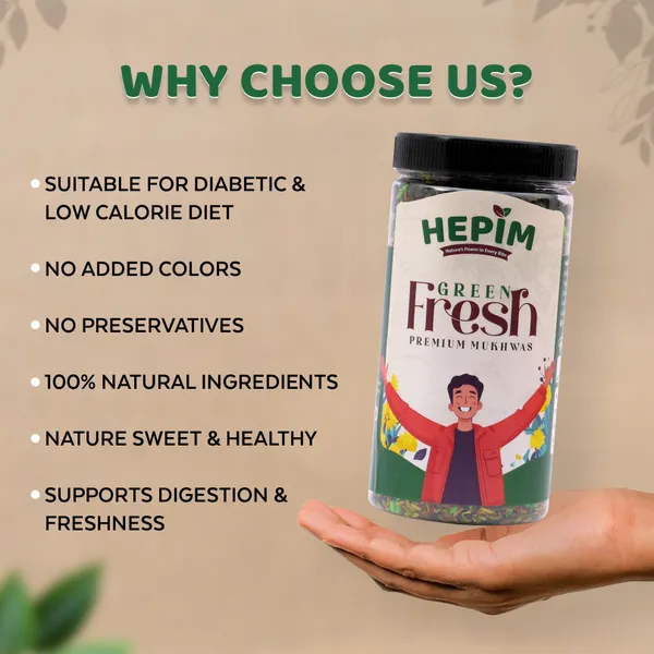 HEPIM_Green_Fresh_Mukhwas_250g_|_Roasted_Saunf,_Seed_&_Dates_Mouth_Freshener_|_Traditional_After_Meal_Digestive_|_Hygienically_Packed_Jar