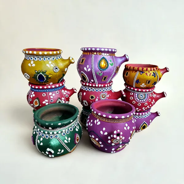 Multicolor_Clay_Karwa_Pooja_Pot_Set_For_Puja_(Pack_of__5_)