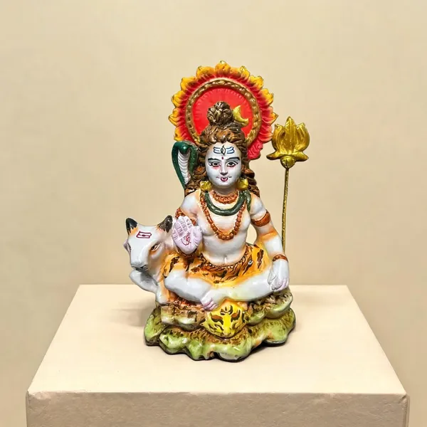 Multicolor_Clay_Shiva_Nandi_Idol_For_Puja_(Pack_of__2_)