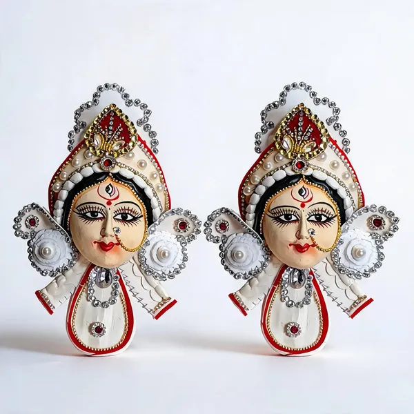 Multicolor_Clay_Durga_Face_Idol_For_Gift_(Pack_of__2_)