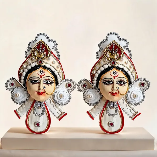Multicolor_Clay_Durga_Face_Idol_For_Gift_(Pack_of__2_)