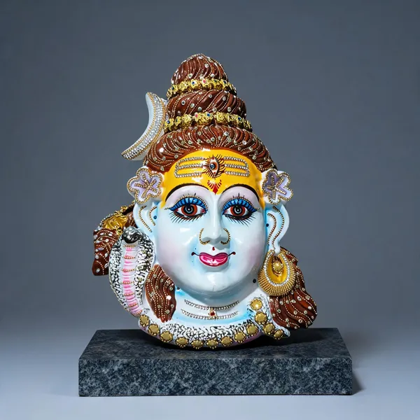 Multicolor_Clay_Shiv_Mukhota_For_Puja