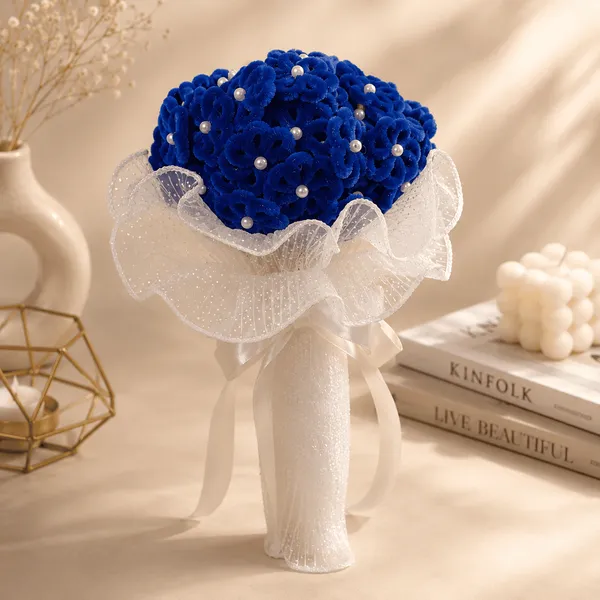 Handcrafted_Beautiful_Flower_Bouquet_Blue
