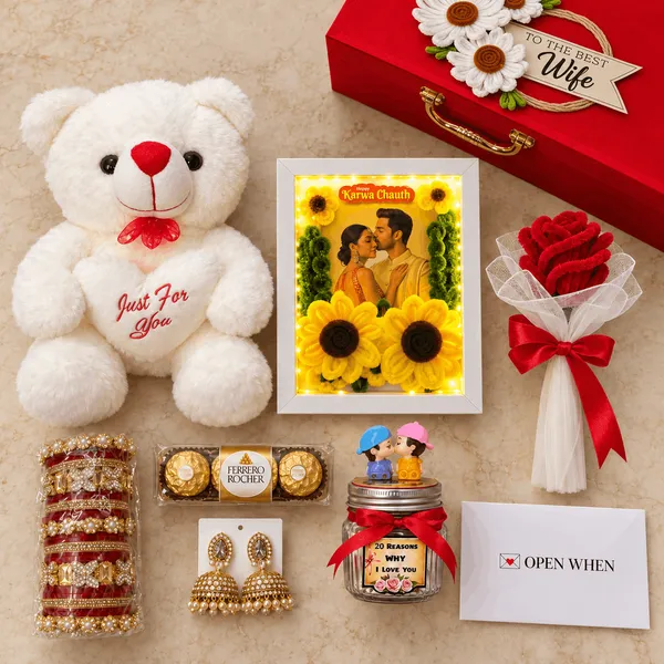 To_The_Best_Wife_Karwa_Chauth_Hamper_With_Acrylic_Glass