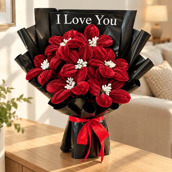 Beautiful_Handcrafted_Forever_Flower_Bouquet_With_Led_Light