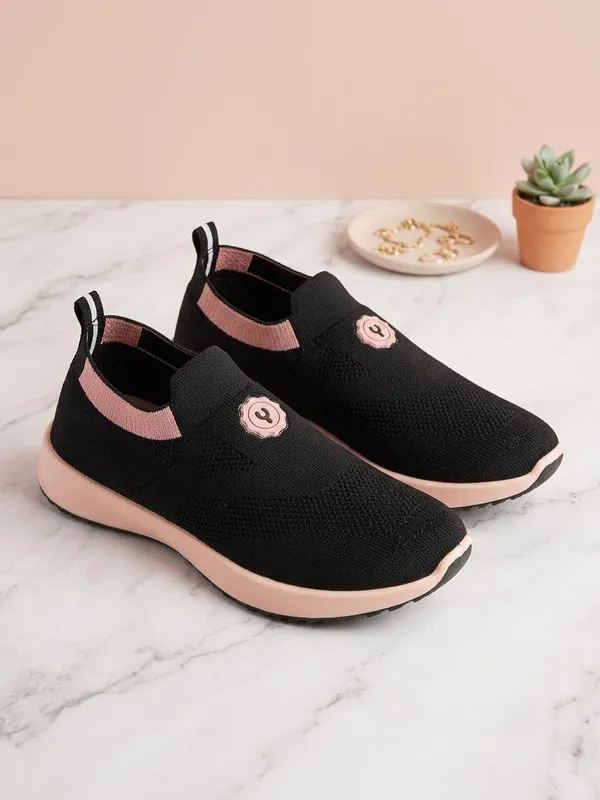 Fabbmate_Women_&_Girls_Slip-On_Comfortable_Sports_Shoe,_Running_,_Walking,_Gym,_Yoga,_Shoes_Pack_of_1_Black::Peach
