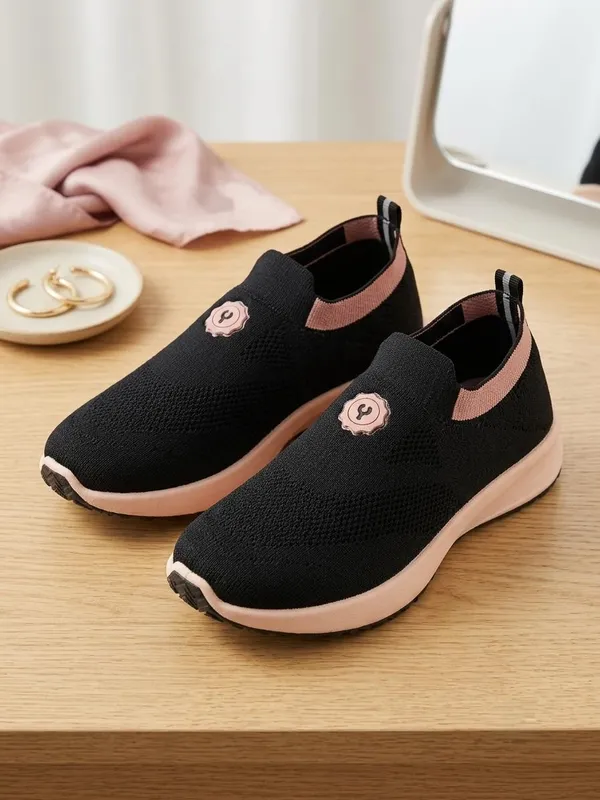 Fabbmate_Women_&_Girls_Slip-On_Comfortable_Sports_Shoe,_Running_,_Walking,_Gym,_Yoga,_Shoes_Pack_of_1_Black::Peach