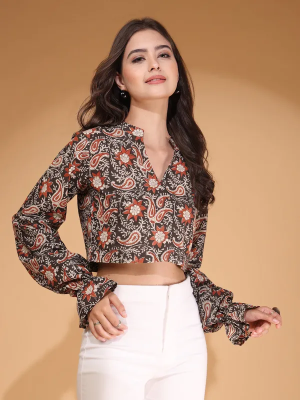 Womens_Paisley_Motif_Printed_Cropped_Top