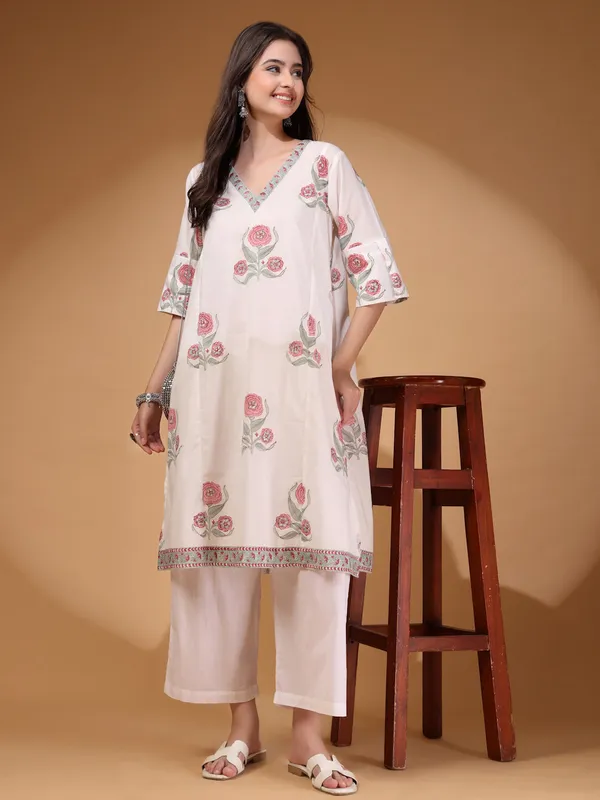 Handblock_Print_A_Line_Kurta_Set