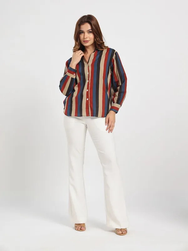 Womens_Stipe_Printed_Top