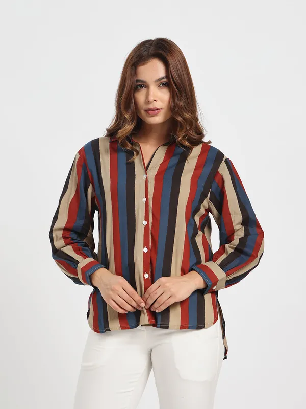Womens_Stipe_Printed_Top