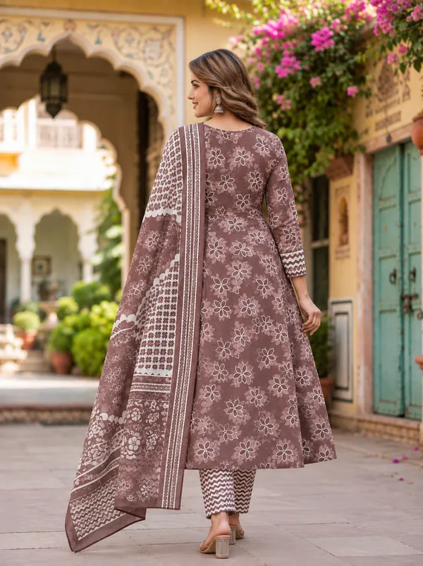 Brown_Printed_Kurta_Set_for_Women