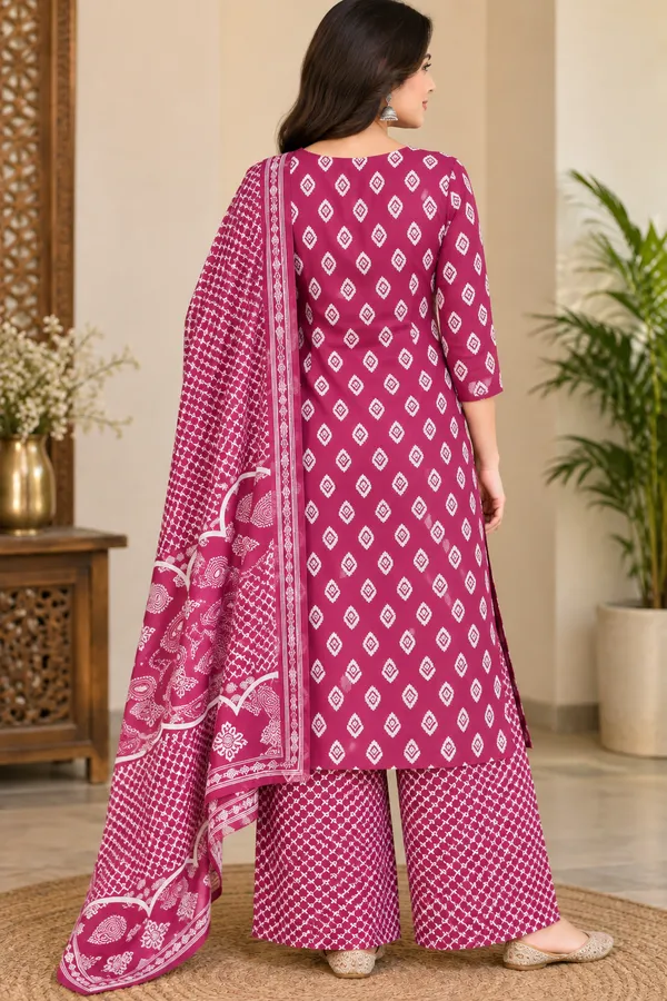 Magenta_Printed_Straight_Kurta_Set_for_Women