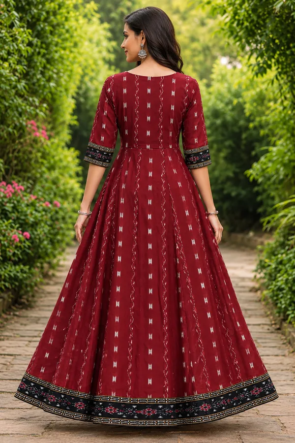 Maroon_Cotton_Printed_Flared_Anarkali_Gown_For_Women