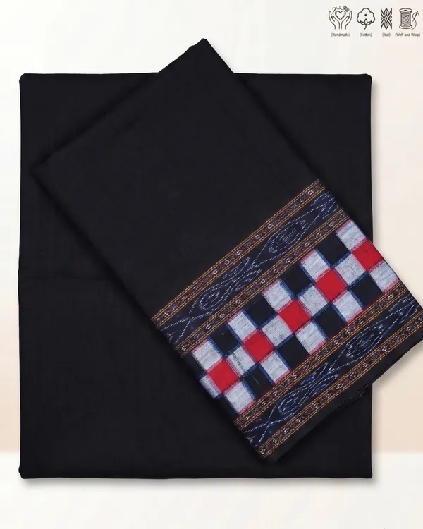 Brown_Cotton_Patterned_Saree_For_Women