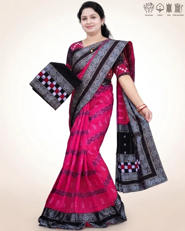 Black_Cotton_Printed_Saree_For_Women