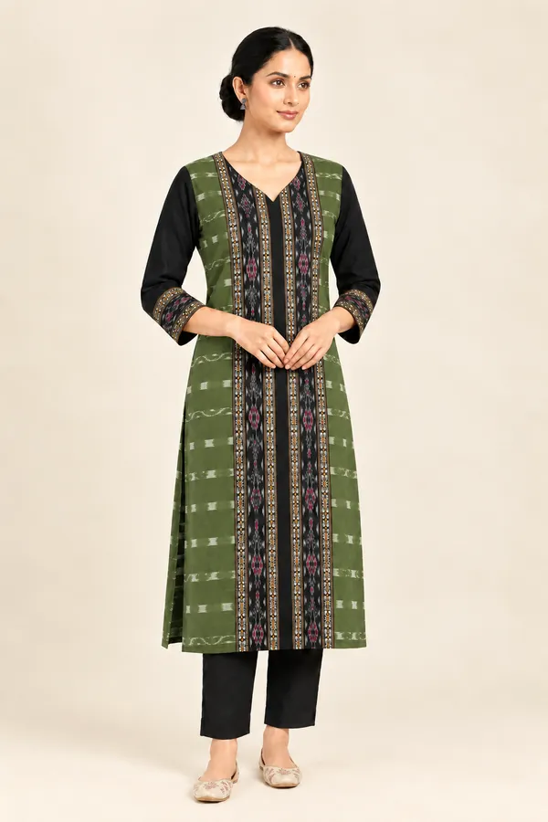 Light_Green_Cotton_Printed_Straight_Kurta_For_Women