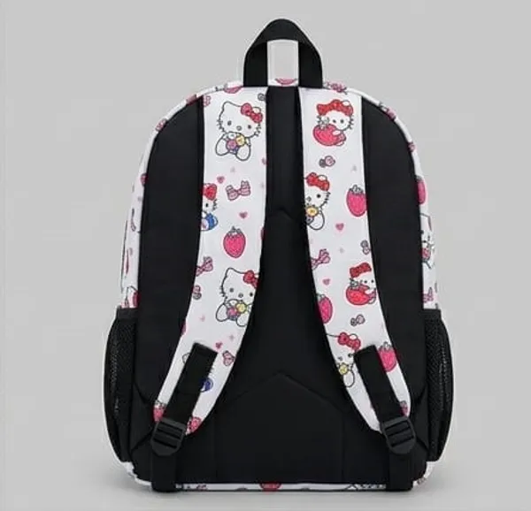 White_Polyester_Character_Print_Casual_Backpack_For_Women