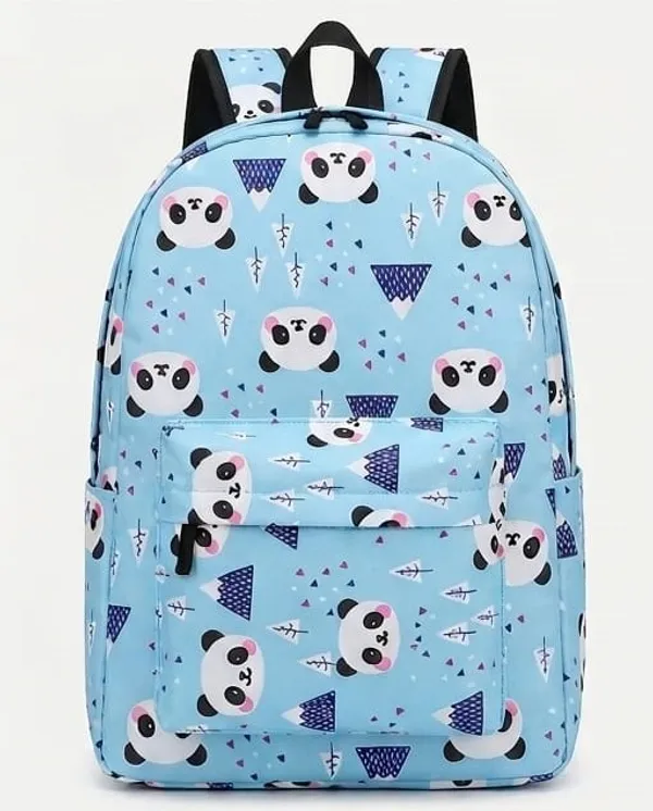 Blue_Polyester_Panda_Geometric_Print_Backpack_For_Women