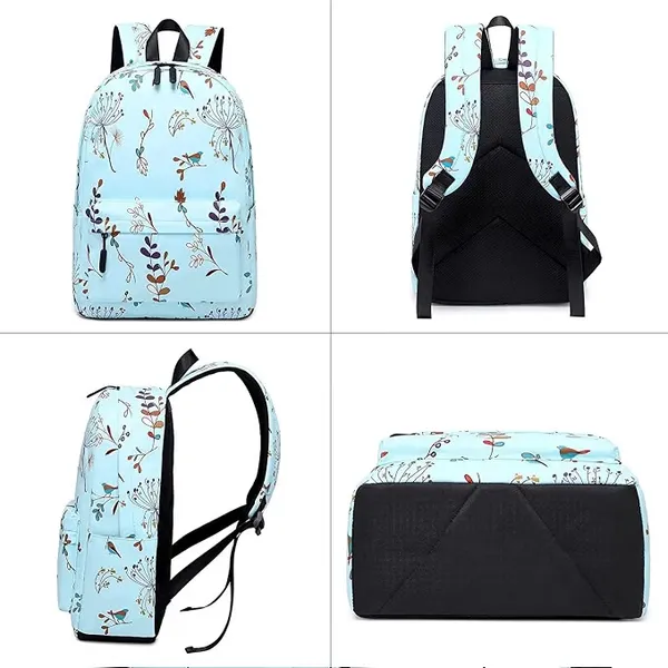 Light_Blue_Polyester_Botanical_Floral_Print_Backpack_For_Women