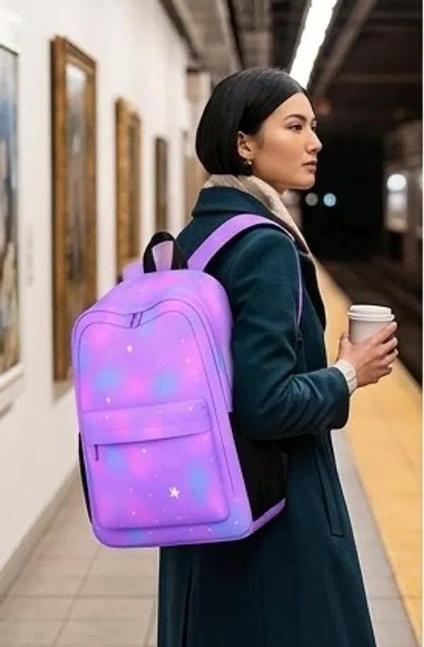 Purple_Polyester_Star_Print_Casual_Backpack_For_Women