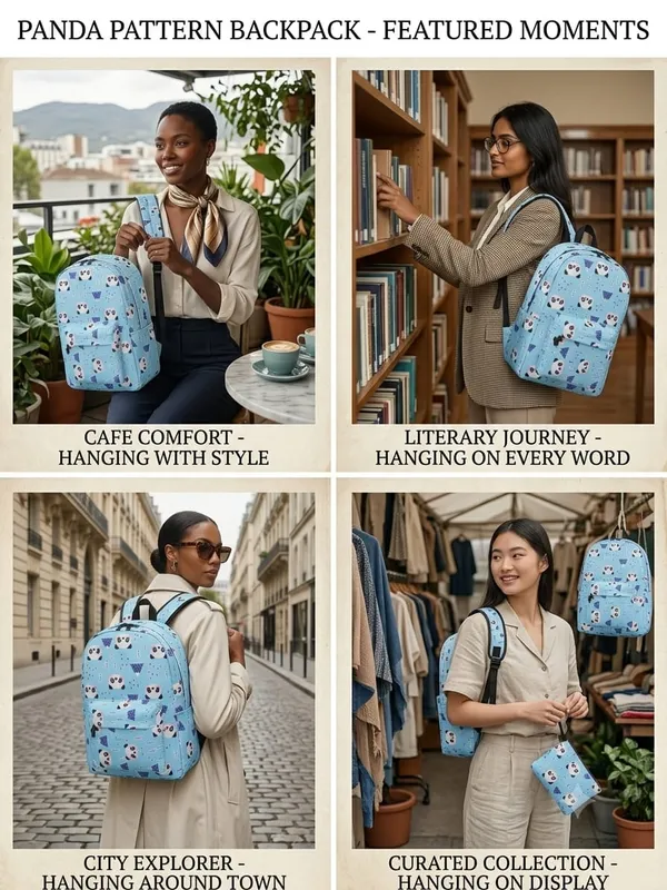 Blue_Polyester_Panda_Geometric_Print_Backpack_For_Women