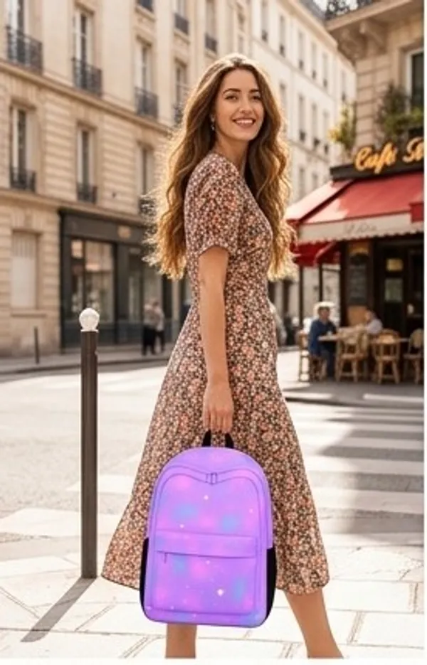 Purple_Polyester_Star_Print_Casual_Backpack_For_Women