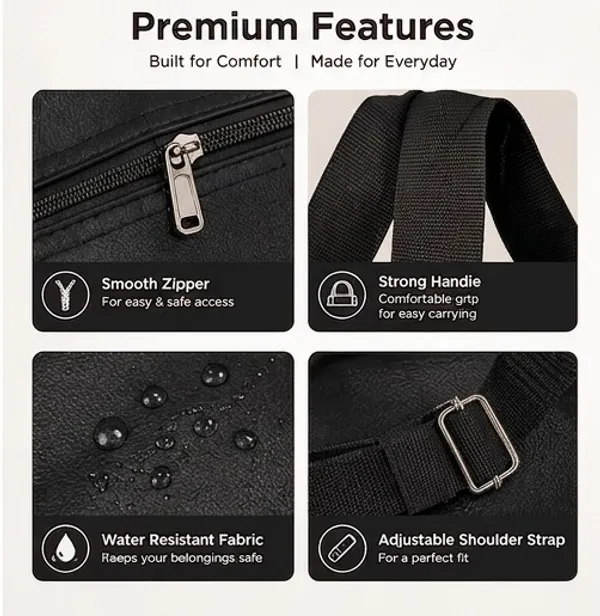 Black_Leather_Casual_Duffle_Bag_For_Unisex