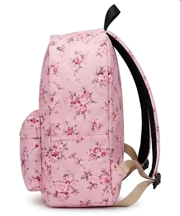 Pink_Polyester_Floral_Print_Backpack_For_Women