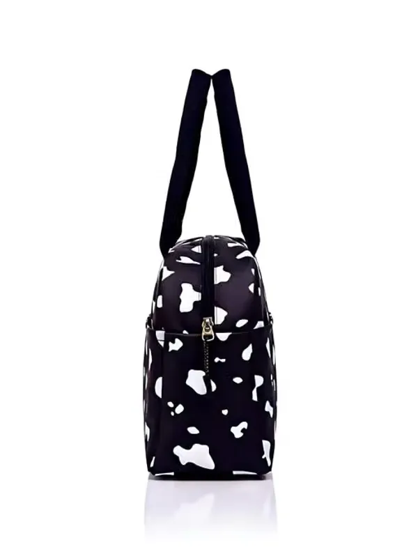 Black_Polyester_Abstract_Print_Handbag_For_Women