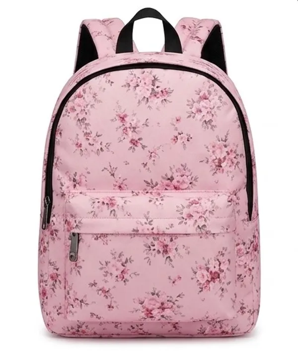 Pink_Polyester_Floral_Print_Backpack_For_Women