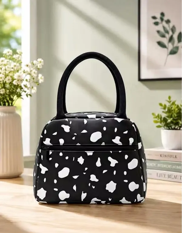 Black_Polyester_Abstract_Print_Handbag_For_Women