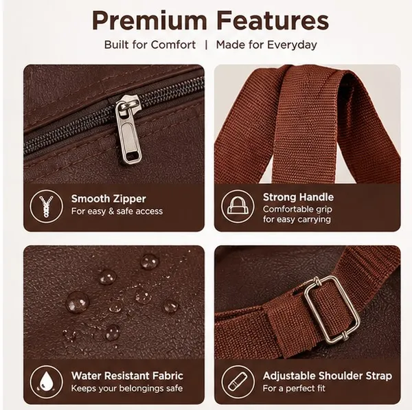 Brown_Leather_Finish_Duffle_Bag_For_Unisex